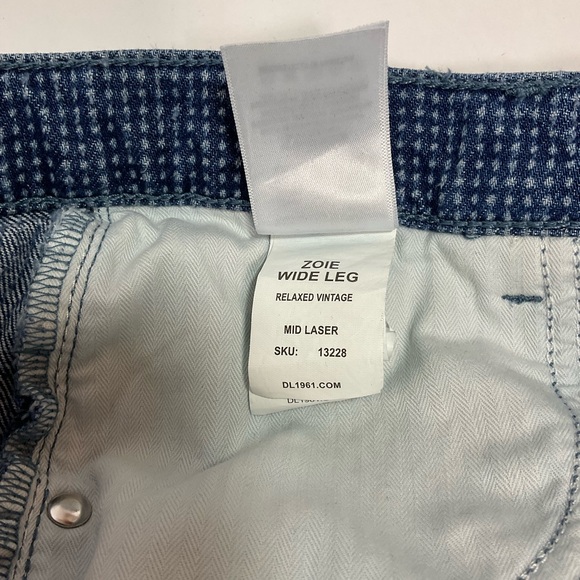 DL1961 Zoie Wide Leg DL Vintage Jeans in Mid Laser - Picture 15 of 15